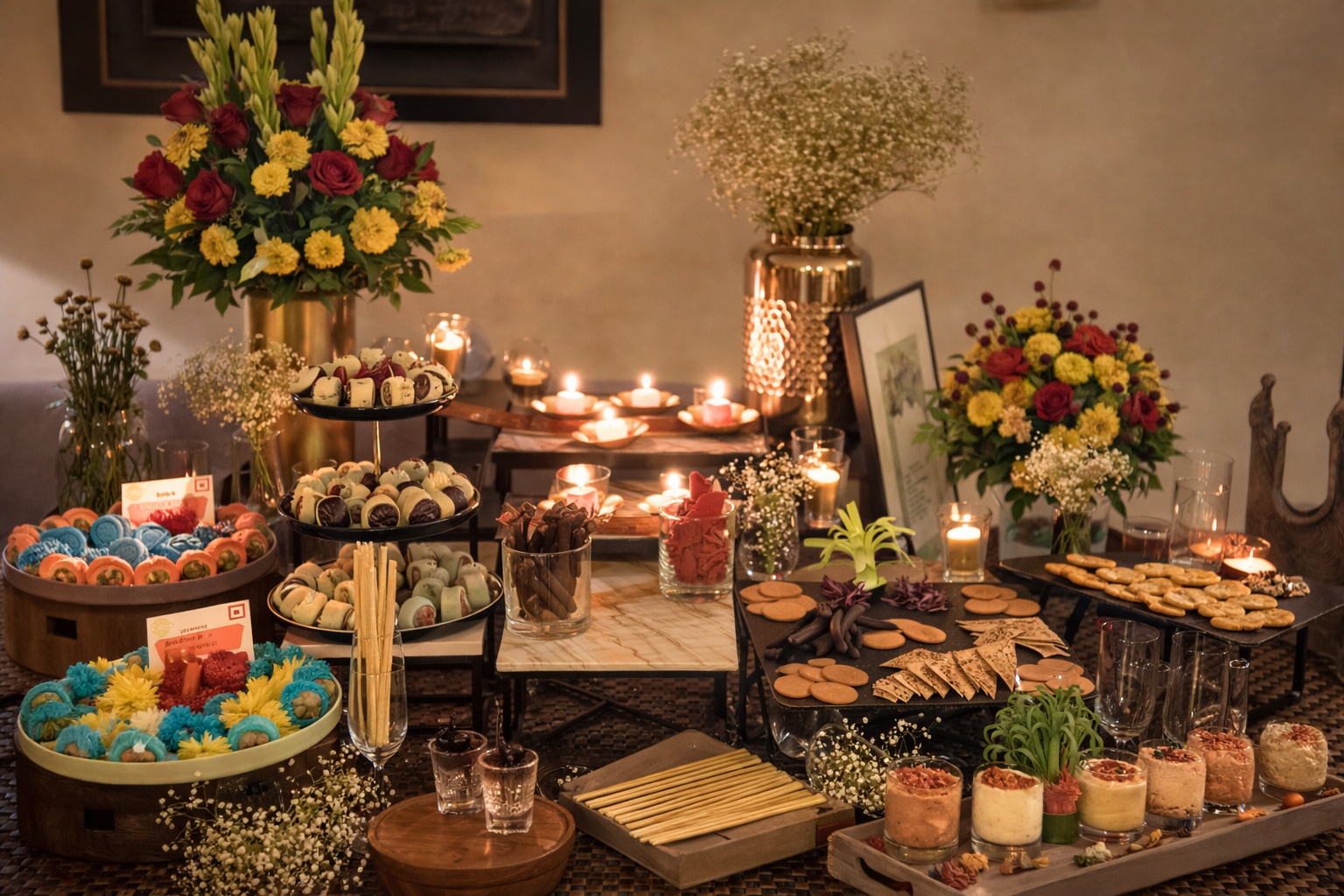 Signature Grazing Table House Party Setup Mumbai